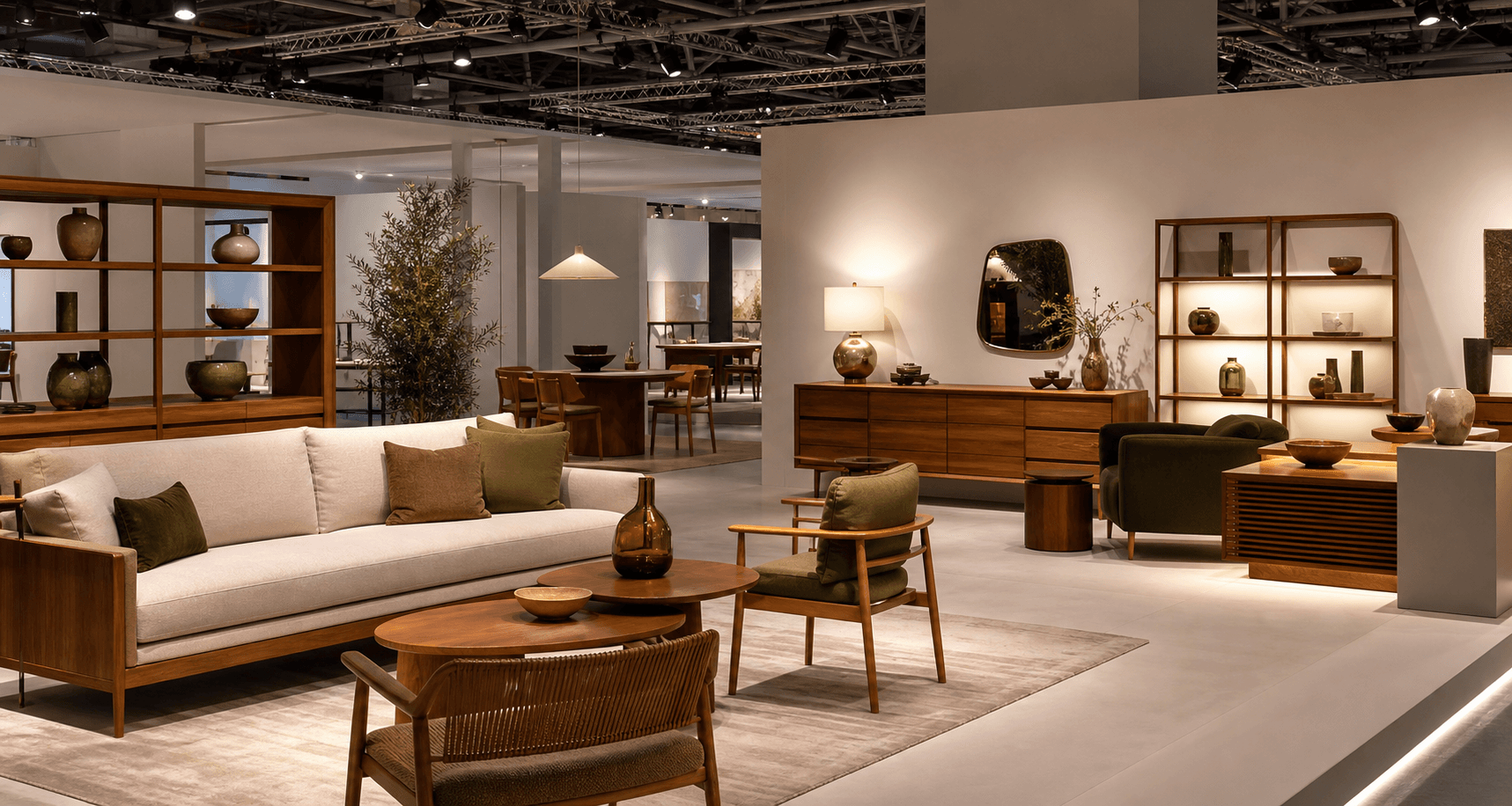 Premium furniture display for exhibitors